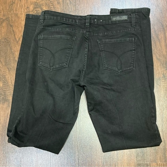 CALVIN KLEIN Ultimate Skinny Jeans black Stretch denim size 28/8 GUC - Picture 10 of 12